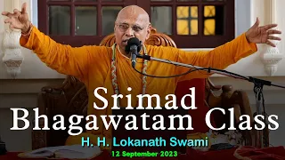 Srimad Bhagavatam Class || HH Lokanath Swami Maharaj || ISKCON Vrindavan || 12-09-2023