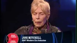 Joni Mitchell is inducted into the Canadian Songwriters Hall of Fame (CSHF)