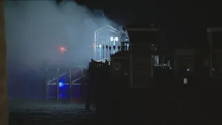 As many as 100 firefighters continue to extinguish flames on 'iconic' Oceanside Pier | 10 p.m. updat