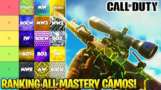 Ranking EVERY COD Mastery Camo in 2023! | COD MW3 2023 Tier List