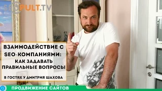 Взаимодействие с SEO-компаниями: как задавать правильные вопросы. В гостях у Дмитрия Шахова