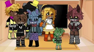 Nightmares react to nightmare SL animatronics in a nutshell|gacha club|link for vid in desc