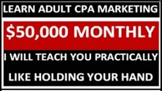 $50,000 Adult CPA Marketing For BEGINNERS Method |HOW TO PROMOTE CRAKREVENUE OFFERS | DATING OFFERS
