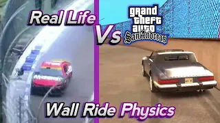 Wall Ride Video Game Physics - Real Life Vs GTA SA - Arcade Handling