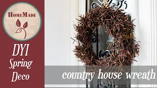 DIY - Frühlings Dekoration - Kranz selber machen - Spring Deco, country house (twig) wreath