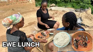 How To Make Akple with Tadi || Eworkple with Tadi || Ewe Lunch🇬🇭🤍