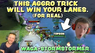THIS AGGRO TRICK WILL WIN YOUR LANES | WAGA + STORMSTORMER