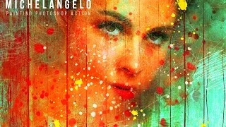 Michelangelo Painting Photoshop Action  |  Just One Click