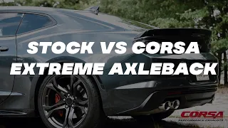 Corsa Variable Axleback vs Stock NPP - 2019 Camaro SS 1LE