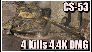 World of Tanks CS-53 - 4 Kills 4,4K Damage Siegfried Line