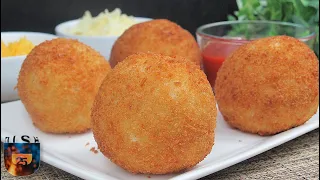 Stuffed Potato Balls | Papas Rellenas | Dish25