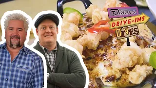 Guy Fieri Recreates Beau MacMillan's Shrimp Sticky Rice | Diners, Drive-ins and Dives | Food Network