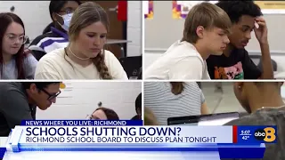 Richmond leader responds to proposal to shut down five schools