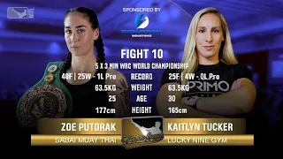 Zoe Putorak Vs Kaitlyn Tucker - Muay Thai League 10