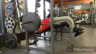 405lb/184kg Decline Bench|50lb PR post Smolov (modified base cycle)