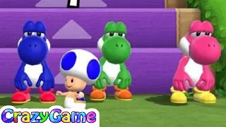 Mario Party 9 Step It Up #152 - 4 Colorful Yoshi Gameplay (1 vs Rivals Minigame)