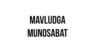 Savol-javob: "Mavludga munosabat" (Shayx Sodiq Samarqandiy)