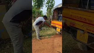 auto rope pulling with single hand//#msagritechtelugu//#apeauto //#passanger