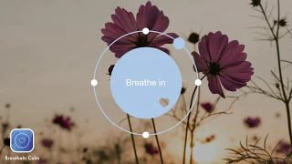 2 min Breathe Bubble |  Breathe Exercises - Flower I Think Nothing Exercise I Breathe In Calm App