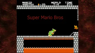 The Bosses of Super Mario Bros (NES) (Perfect / No Damage Run)