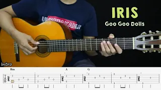 IRIS - Goo Goo Dolls - Fingerstyle Guitar Tutorial + TAB & Lyrics