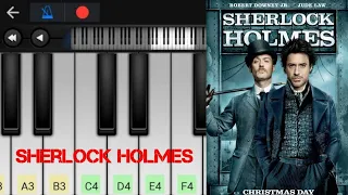 Sherlock Holmes Theme | Easy Piano Tutorial | Perfect Piano | Robert Downey Jr.