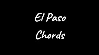 El Paso Chords 5-8-77
