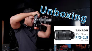Unboxing Tamron 35-150mm F2-2.8 Di III VXD