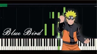 Blue Bird Ikimonogakari OP 3 Naruto Shippuden (Piano Tutorial)