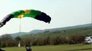 Landung Fallschirmspringen Tandemsprung