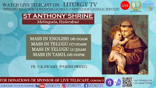 Tuesday Tamil Mass at 6pm | St. Anthony's Shrine | Mettuguda | 28-2-23