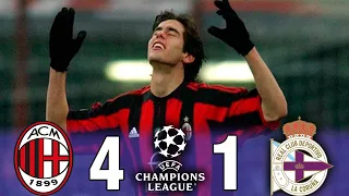 AC Milan 4-1 Deportivo La Coruña | 2003-2004 UCL 1/4 Final 1st Leg | Highlights & Goals