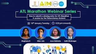 A session by the Tinkerchamp students: How to submit a winning entry for ATL Marathon