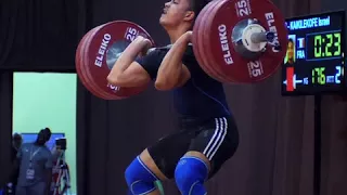 Israel Kaikilekofe (85) - 176kg Clean and Jerk @ 2017 European Junior Championships