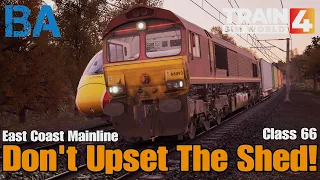 Don't Upset The Shed! - Class 66 - East Coast Mainline - Train Sim World 4