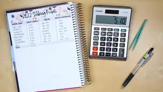 Setting Up My Budget Planner | Part 2 | 2022 Sinking Funds
