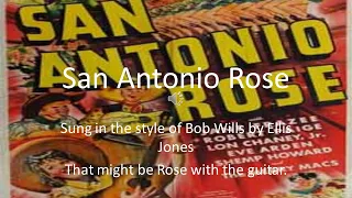 San Antonio Rose, (Karaoke) sung by Ellis Jones