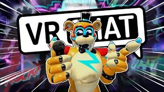 Hey... Have You Heard of The FNAF Movie? (GlamRock Freddy Voice Trolling) I VRChat (Funny Moments)