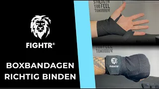 FIGHTR® Boxbandagen richtig wickeln / binden -  4m