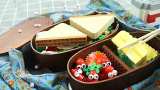 Lego Picnic Lunch Box - LEGO in Real Life / Stop Motion Cooking