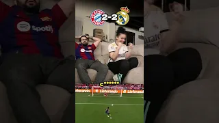 HINCHA DEL BARÇA REACCIONA AL GOL VINICIUS 2-2 AL BAYERN CON MI MUJER MADRIDISTA @ItziarconZ