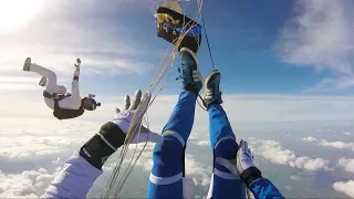 Friday Freakout: Skydiver Entangled With Premature Parachute Opening & Step-Through Malfunction