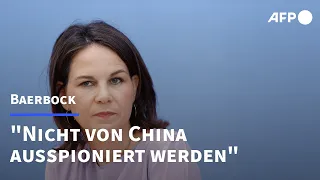 Baerbock: "Sicherheit bedeutet, nicht von China ausspioniert zu werden" | AFP