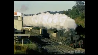 NSWGR 59 class, pickup goods, between Gosford and Tuggerah, Winter, 1972.