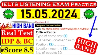 IELTS LISTENING PRACTICE TEST 2024 WITH ANSWERS | 15.05.2024