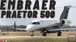 Embraer Praetor 500 Takeoff and Epic Engine Sound