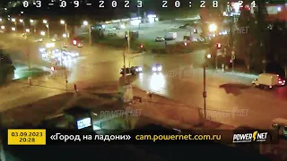 ДТП (авария г. Волжский) ул. Карбышева - ул. Оломоуцкая 03-09-2023 20-28