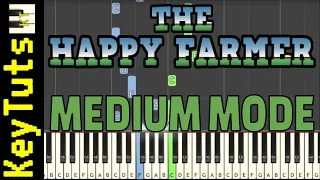 Learn to Play The Happy Farmer by Robert Schumann - Medium Mode