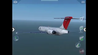 X-Plane MD 80 Engine Fail