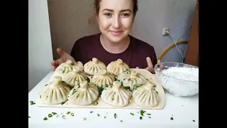 1КГ ХИНКАЛИ | 1KG KHINKALI | KG BIG DUMPLINGS | Eeating show | 먹방 [ Eng Sub]